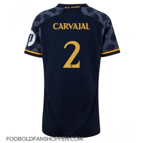 Real Madrid Daniel Carvajal #2 Udebanetrøje Dame 2023-24 Kortærmet